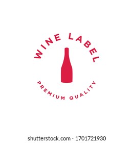 Wine and Bar Logo Design Vector