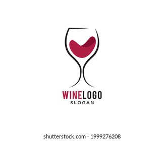 Wine Bar Logo Vector Simple Design Stock Vector (royalty Free 