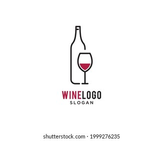 Wine Bar Logo Vector Simple Design Stock Vector (Royalty Free ...