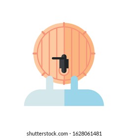 wine barrel drink isolated icon vector illustration design