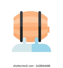 wine barrel drink isolated icon vector illustration design