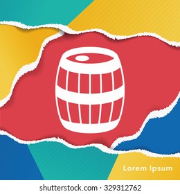 wine barrel icon
