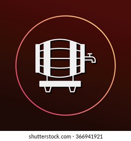 wine barrel icon