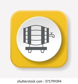 wine barrel icon