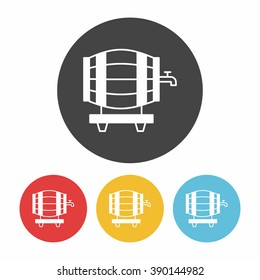 wine barrel icon