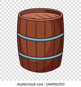 Wine barrel icon. Cartoon illustration of wine barrel vector icon for web