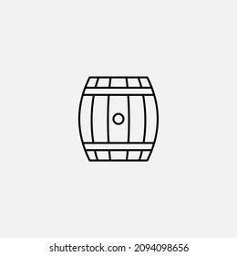 Wine barrel icon sign vector,Symbol, logo illustration for web and mobile