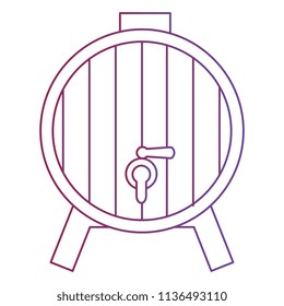 wine barrel isolated icon