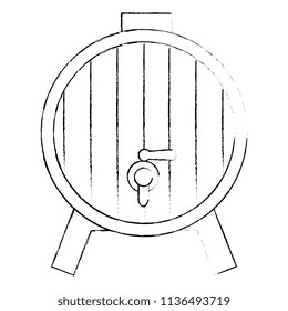 wine barrel isolated icon