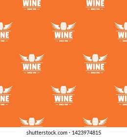 Wine barrel pattern vector orange for any web design best