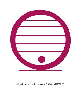 wine barrel storage isolated icon