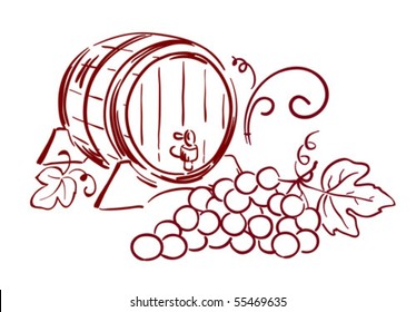 wine barrels