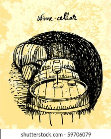 Wine barrels