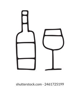 wine. beer. doodle. alcoholic drink. fresh juice. freshly squeezed juice. a bottle of wine. delicious. chilled. sweet. fresh.