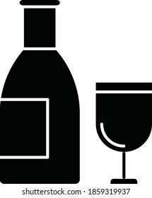wine and beer Vector Icon 