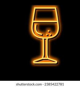 wine beverage drink neon light sign vector. wine beverage drink illustration