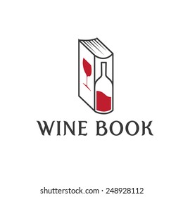 wine book vector design template