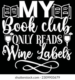 Wine  Books Quotes SVG Design