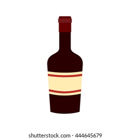 Wine, bottle, alcohol icon vector image. Can also be used for kitchen. Suitable for use on web apps, mobile apps and print media.