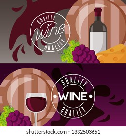 wine bottle banner