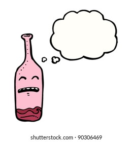 dibujos animados de botellas de vino