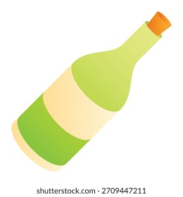 garrafa de vinho desenho animado elemento