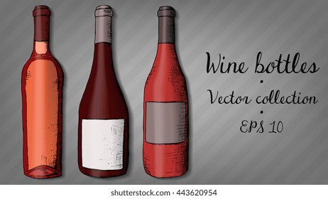 Wine bottle collection