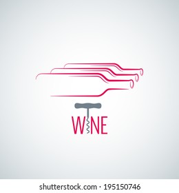 wine bottle corkscrew background