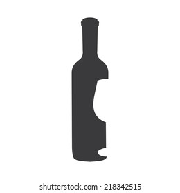 wine bottle  design , vector illustration
