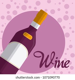 Wine bottle drink