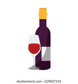 Wine bottle drink