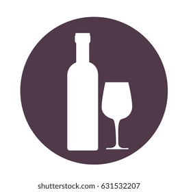 Wine bottle drink