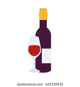 Wine bottle drink