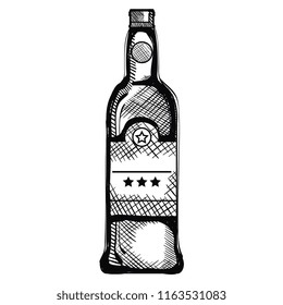 wine bottle drink icon