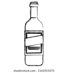 wine bottle drink icon