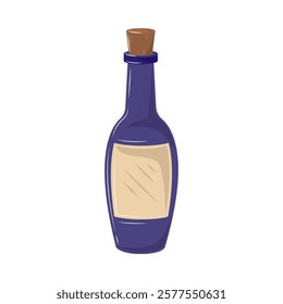 wine bottle drink isolated design
