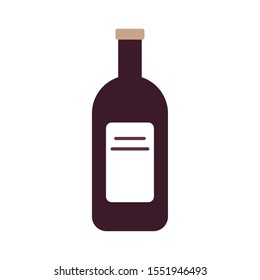 wine bottle drink isolated icon vector illustration design