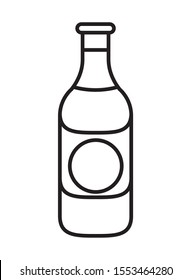 wine bottle drink isolated icon vector illustration design
