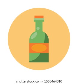 wine bottle drink isolated icon vector illustration design