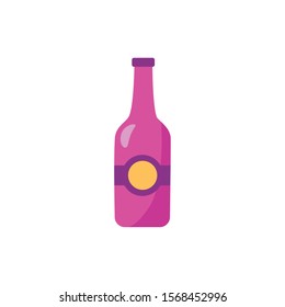wine bottle drink isolated icon vector illustration design