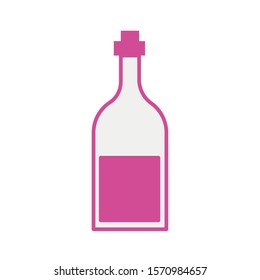 wine bottle drink isolated icon vector illustration design