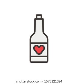 wine bottle drink isolated icon vector illustration design