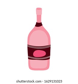 wine bottle drink isolated icon vector illustration design