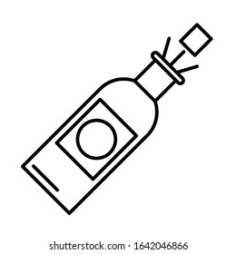 wine bottle drink isolated icon vector illustration design