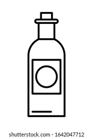 wine bottle drink isolated icon vector illustration design