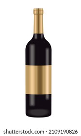 wine bottle drink isolated icon