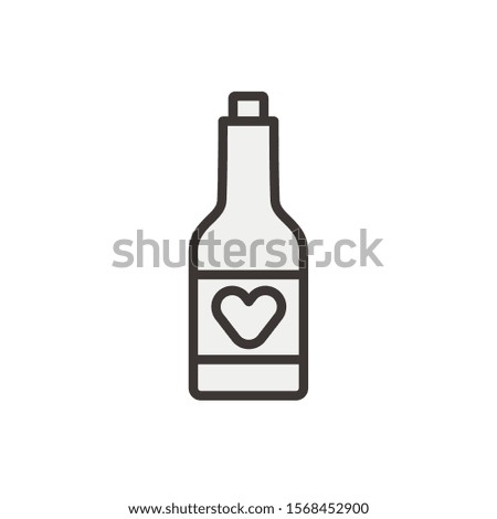 wine bottle drink isolated icon vector illustration design