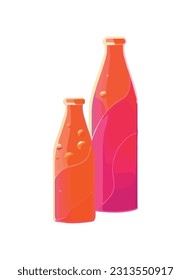 wine bottle drinks layout icon isolated