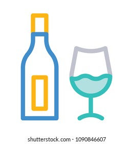 wine bottle glass 