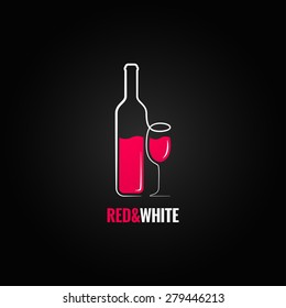 wine bottle glass design background